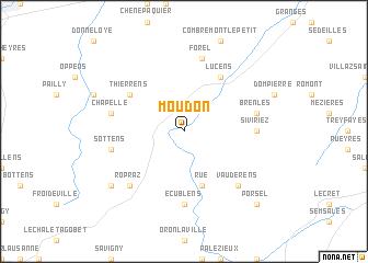 map of Moudon