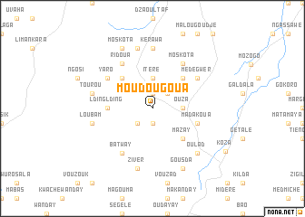 map of Moudougoua