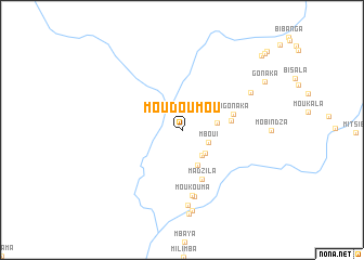 map of Moudoumou