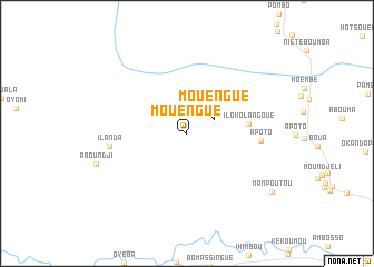 map of Mouèngué