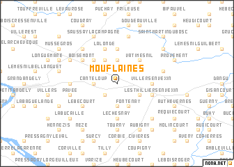 map of Mouflaines