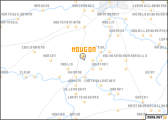 map of Mougon