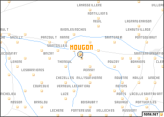 map of Mougon