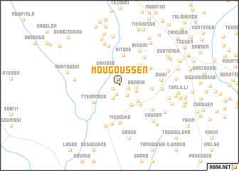 map of Mougoussen