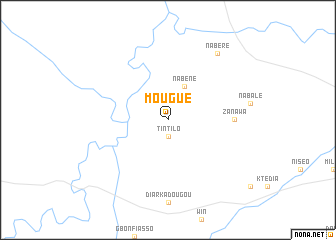 map of Mougué