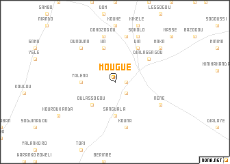 map of Mougué