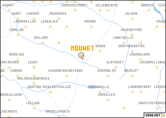 map of Mouhet