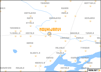 map of Mouhijärvi