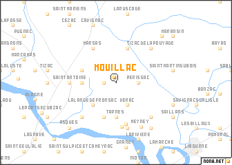 map of Mouillac