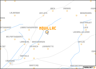 map of Mouillac