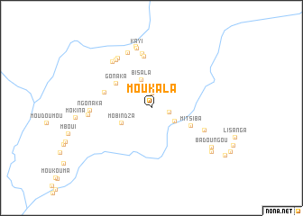 map of Moukala