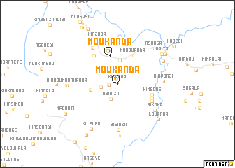 map of Moukanda