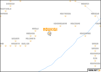 map of Moukidi