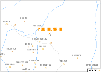 map of Moukoumaka