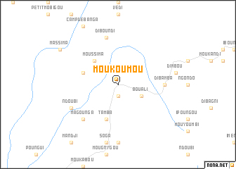 map of Moukoumou