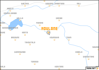 map of Moulané