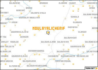 map of Moulay Ali Cherif