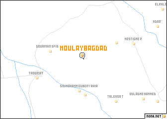 map of Moulay Bagdad