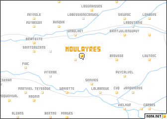 map of Moulayrès