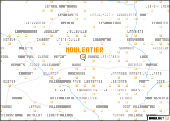 map of Moulentier