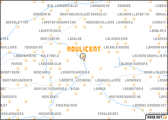 map of Moulicent