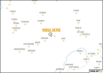 map of Mouliéné