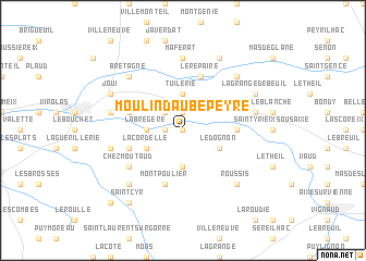 map of Moulin dʼAubepeyre