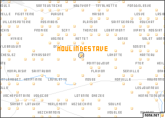 map of Moulin de Stave