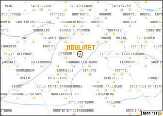 map of Moulinet