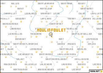 map of Moulin Foulet