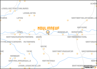 map of Moulin-Neuf