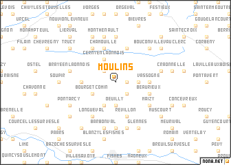 map of Moulins