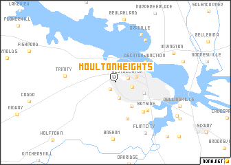map of Moulton Heights