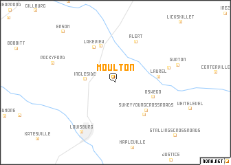 map of Moulton