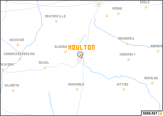 map of Moulton