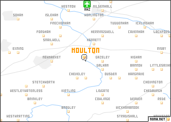 map of Moulton