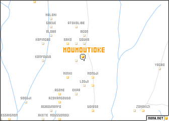 map of Moumoutioké