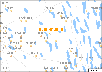 map of Mouna-Mouna