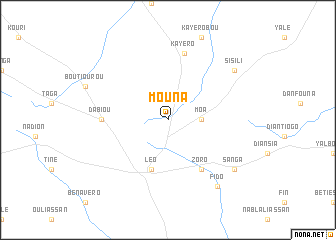 map of Mouna