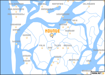 map of Moundé