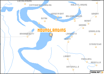 map of Mound Landing