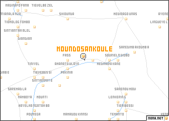 map of Moundo Sankoulé