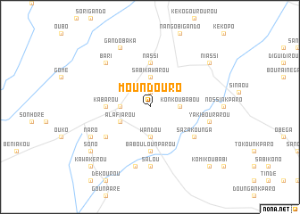 map of Moundouro