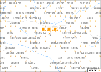 map of Mounens