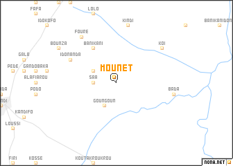 map of Mounet