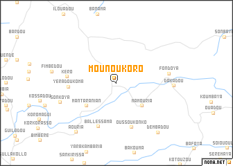map of Mounoukoro
