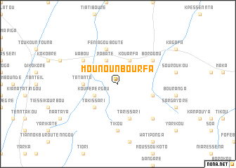 map of Mounounbourfa