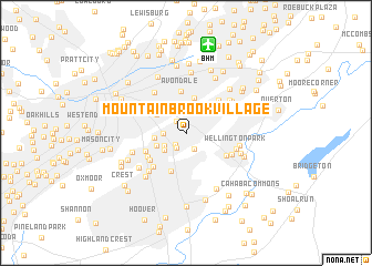 map of Mountain Brook Village