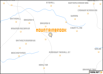 map of Mountainbrook