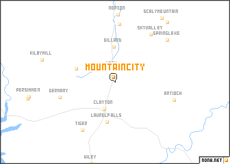 map of Mountain City